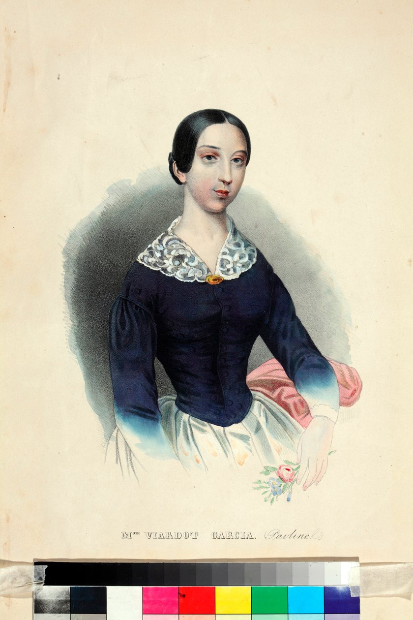 ""Şarkıcı ve besteci Pauline Viardot
