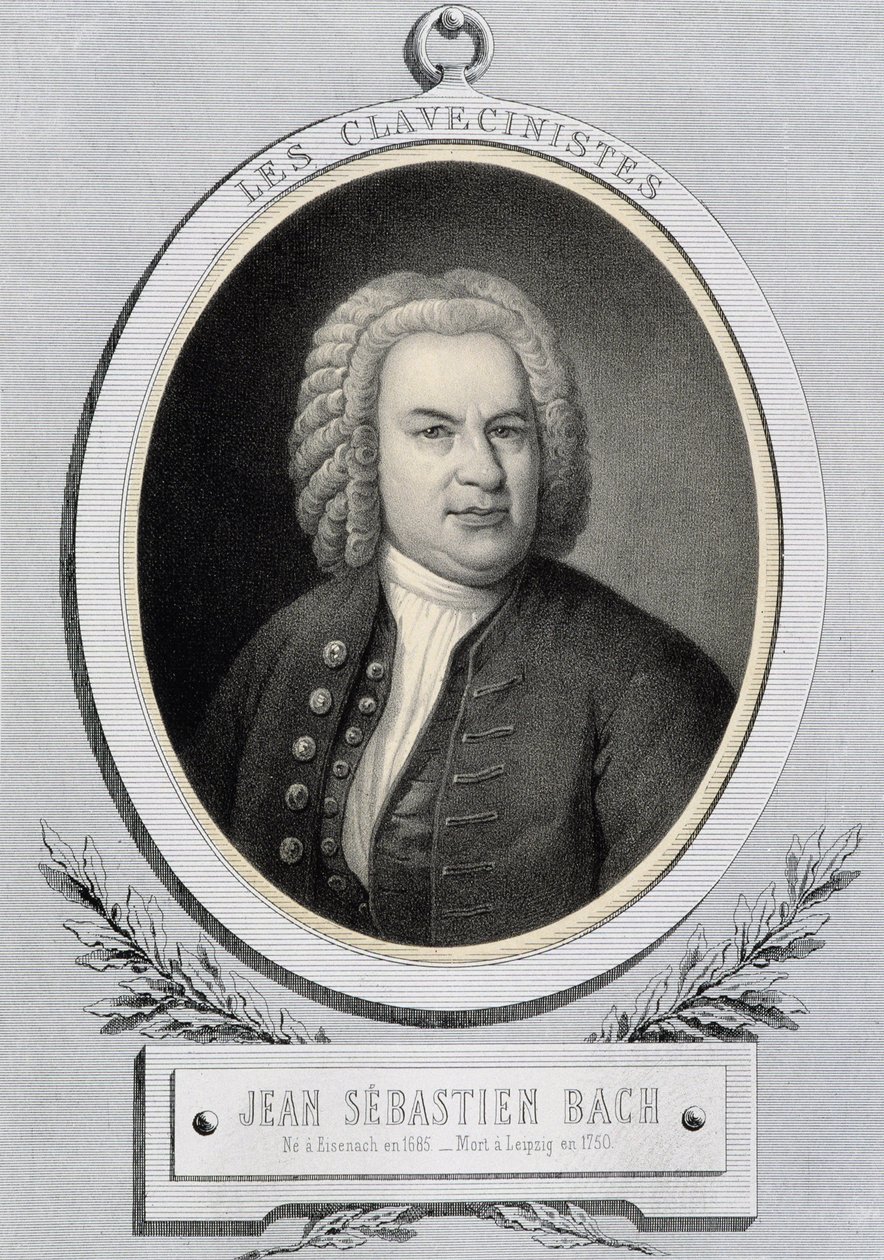 Madalyonlu portre Jean Sebastien Bach (Johann Sebastian Bach) by Unknown artist