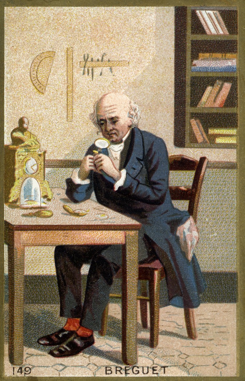 Abraham Louis Bréguet (1747-1823), Fransız saatçi portresi. by Unknown artist