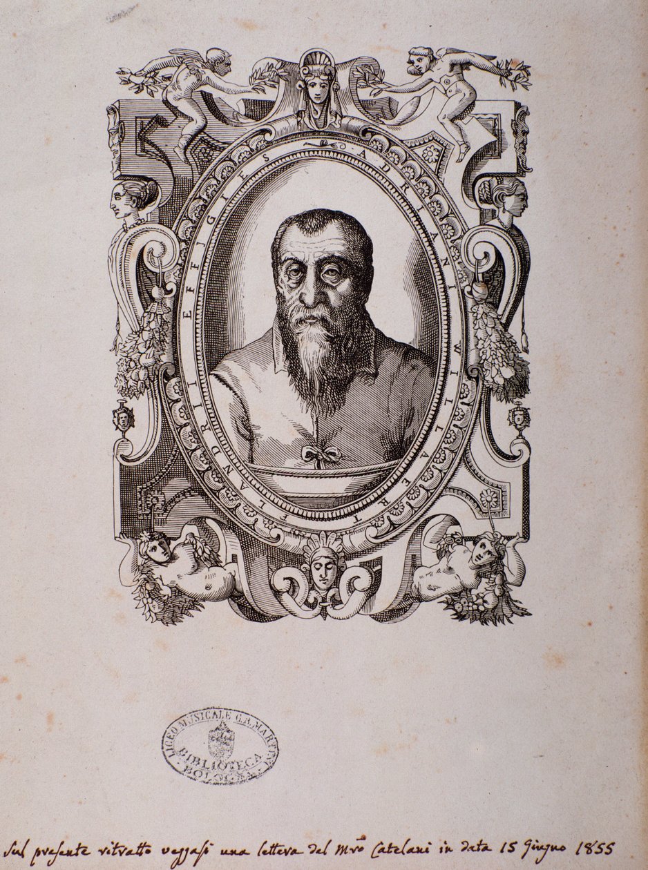 Adrian Willaert'in portresi (tahta baskı) by Unknown artist