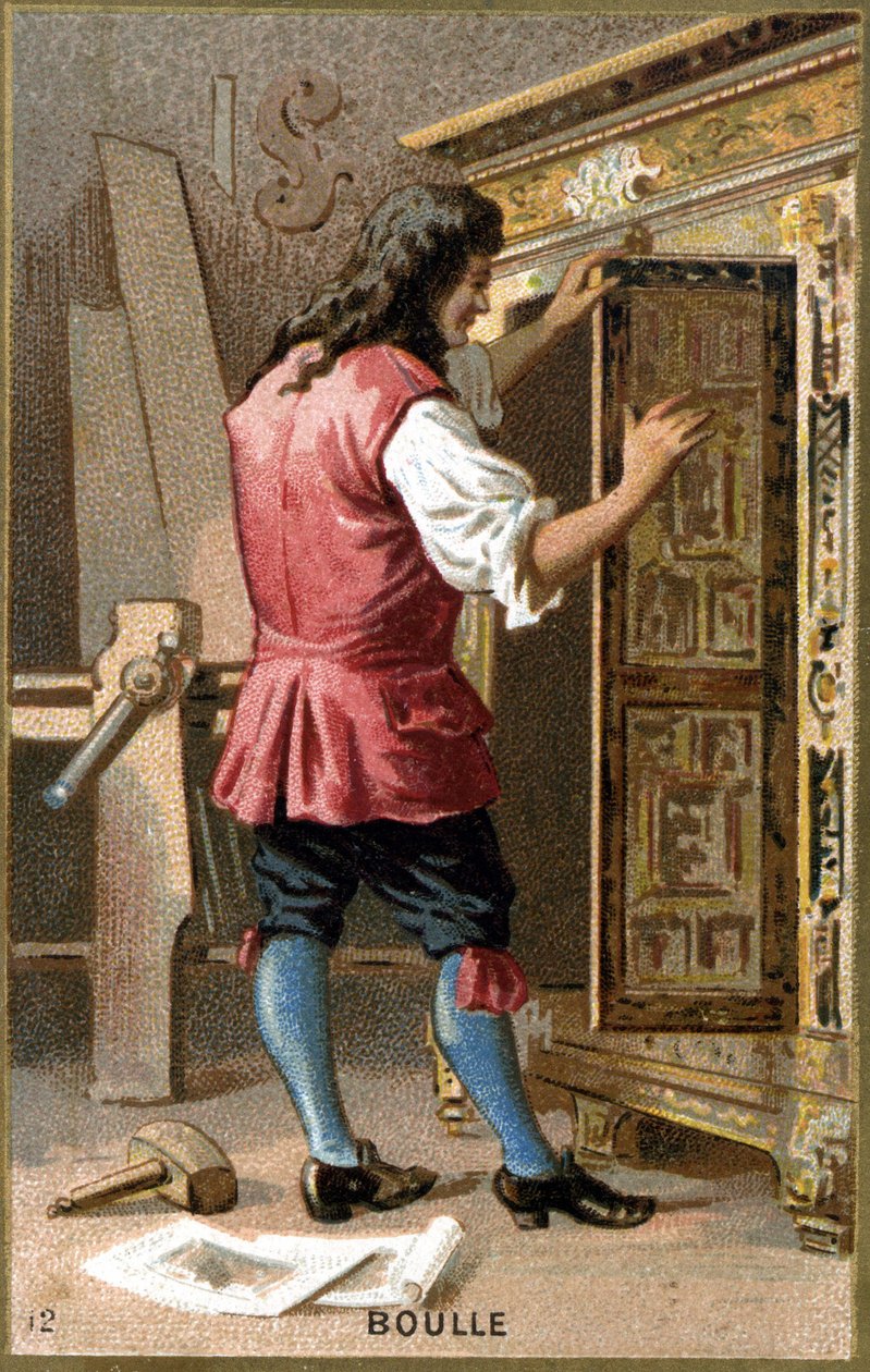 André Charles Boulle (1642 - 1732) Fransız marangoz portresi. 19. yüzyılın kromolitografisi. by Unknown artist