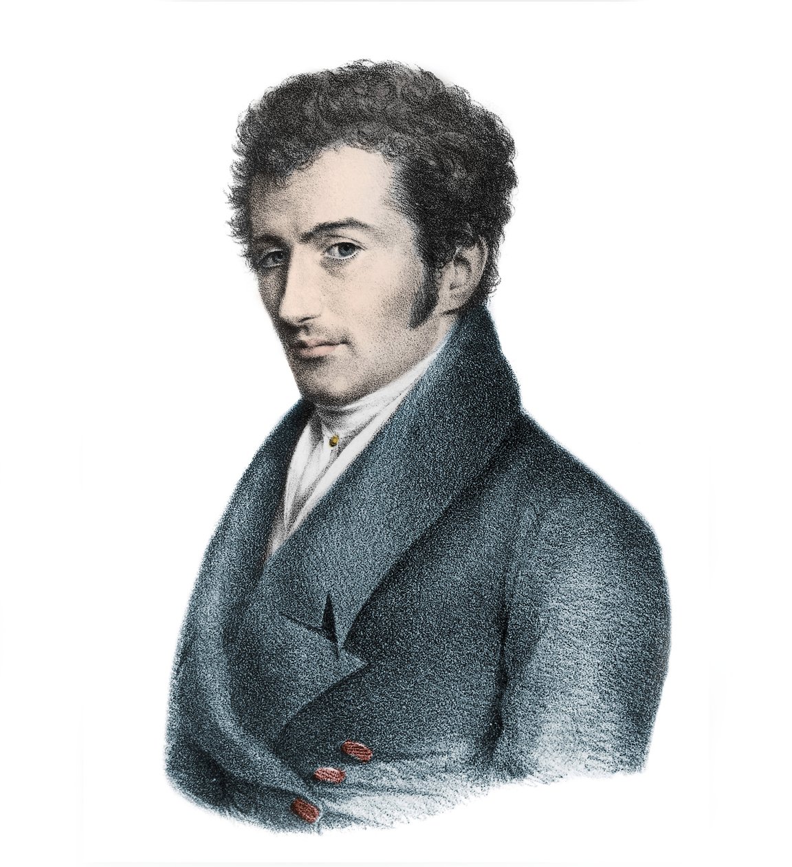 Anselm Huttenbrenner (1794-1868) Avusturyalı bestecinin portresi by Unknown artist