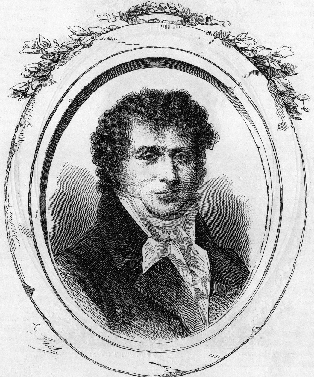 Antoine Desaugiers (1772-1827), Fransız söz yazarı portresi. by Unknown artist