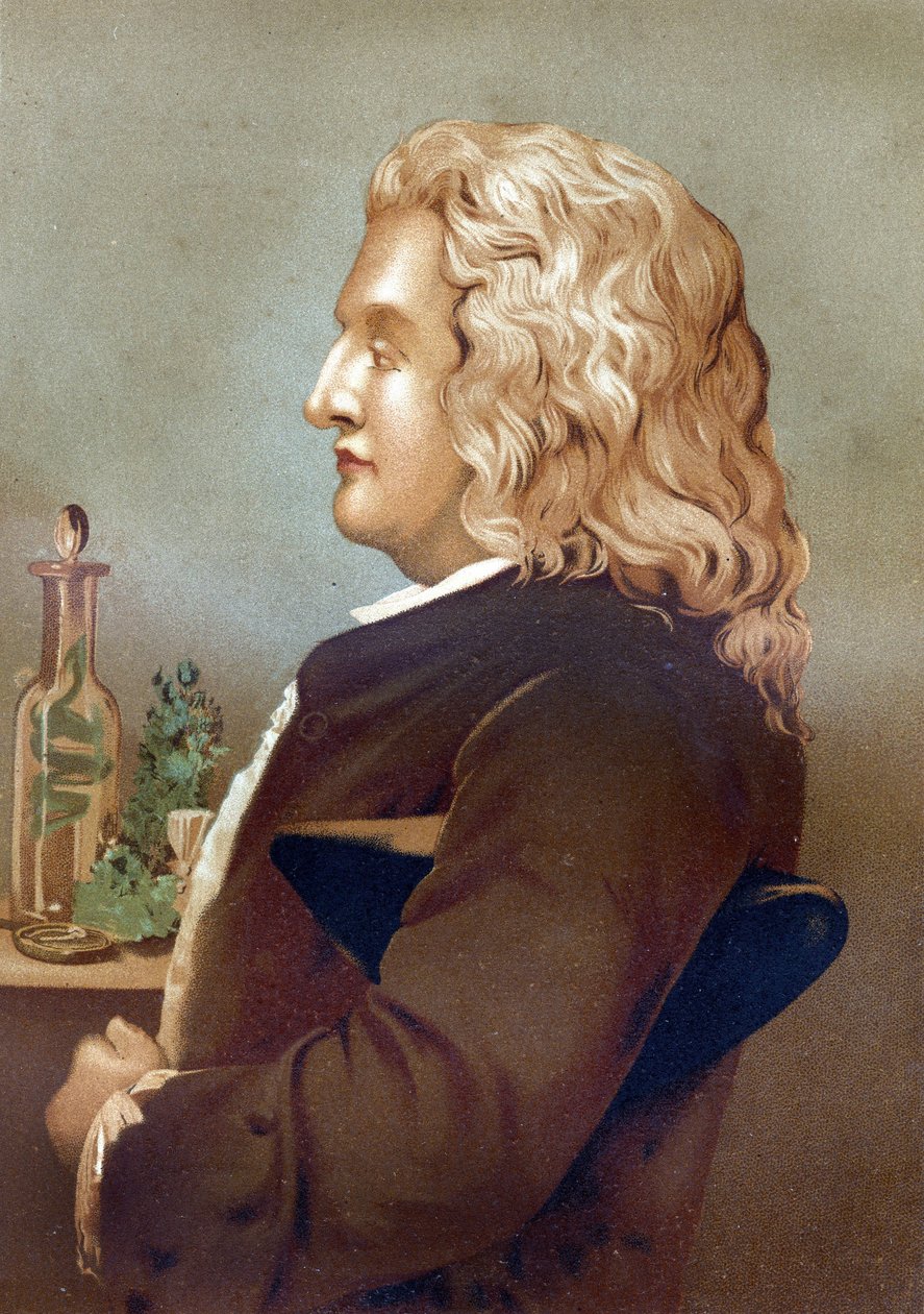 Bernard de Jussieu (1699-1777), Fransız botanikçinin portresi. Louis Figuier