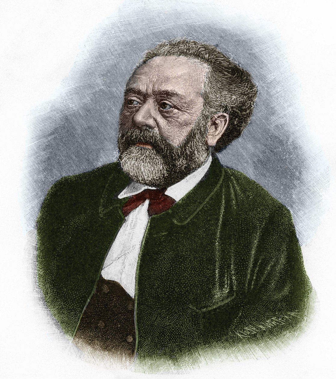 Berthold Auerbach (1812-1882), Alman yazar. by Unknown artist