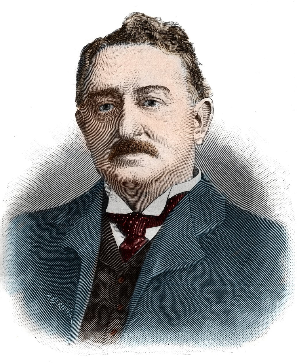 Cecil John Rhodes (1853-1902) İngiliz işadamı ve sömürge yöneticisinin portresi. by Unknown artist