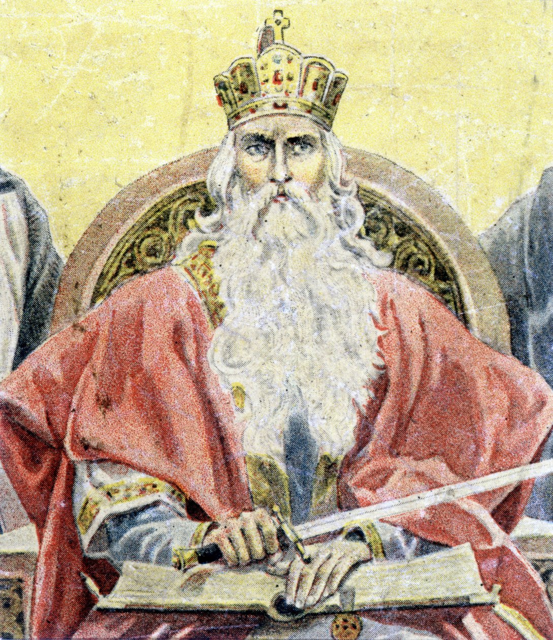 Charlemagne portresi - gravür by Unknown artist
