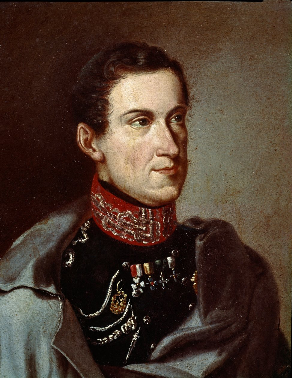 Sardunya Charles Albert (Charles Albert) portresi (veya Carlo Alberto di Savoia) (1798-1849) Anonim resim. 1832 civarında. Risorgimento Roma Müzesi by Unknown artist