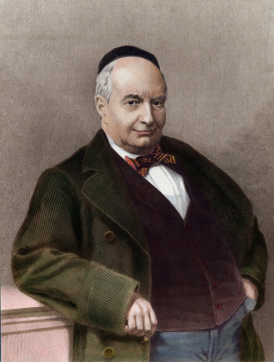 Charles Auguste Sainte Beuve (1804-1869), Fransız yazar. 19. yüzyılın gravürü. Özel koleksiyon. by Unknown artist