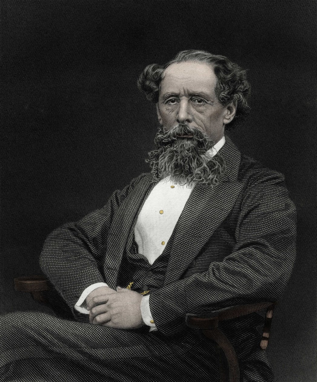 Charles Dickens (1812-1870), İngiliz yazar. by Unknown artist
