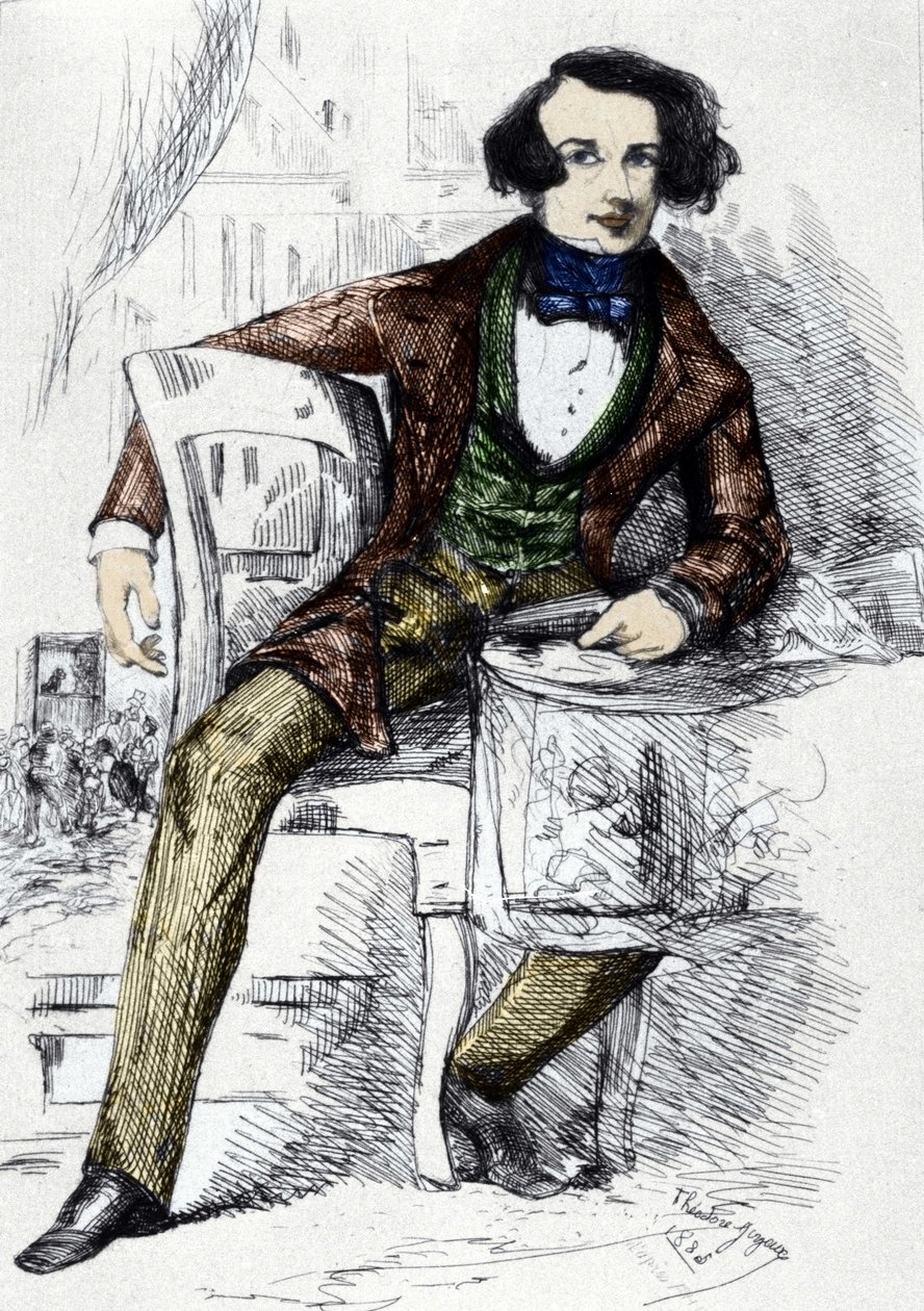Charles Dickens (1812-1870), İngiliz yazar. by Unknown artist