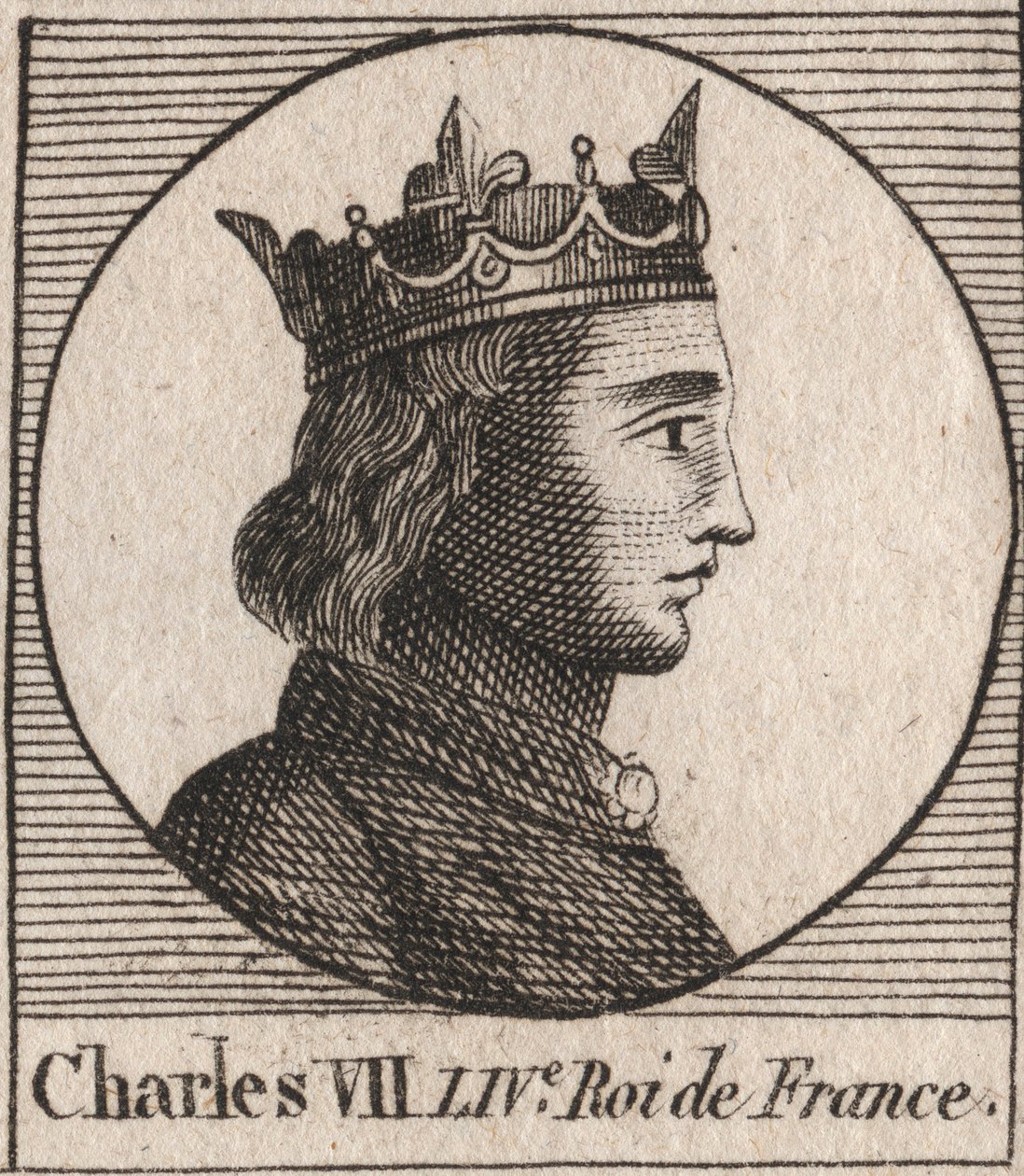 Charles VII (1403-1461) Fransa Kralı Portresi - CHARLES VII (1403-1461) Fransa Kralı by Unknown artist