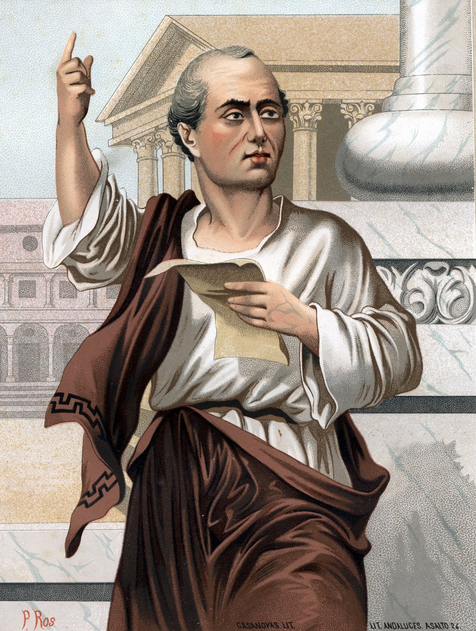 Latincede Ciceron Portresi Marcus Tullius Cicero Romalı politikacı, hatip ve yazar (Arpinum) by Unknown artist