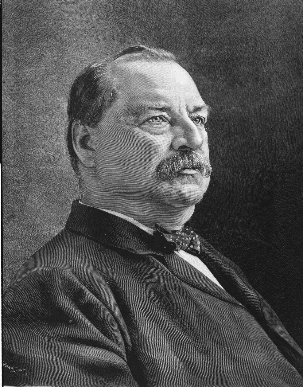 Cleveland Grover'ın portresi (1837 - 1908), Amerikalı devlet adamı. by Unknown artist