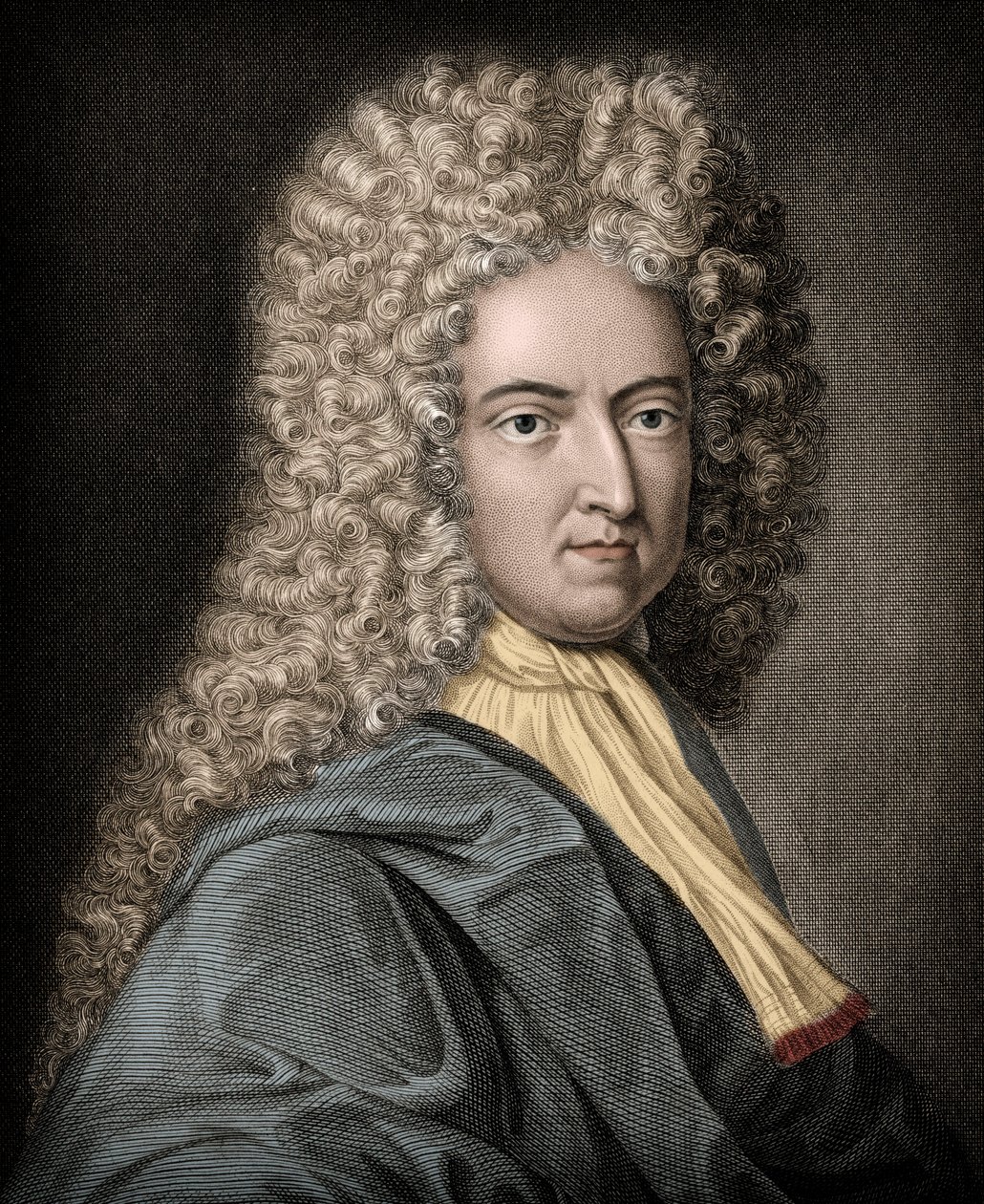 Daniel de Foe veya Defoe (1660-1731), İngiliz yazar ve gazeteci portresi - Daniel Defoe (1660-1731) - İngiliz romancı ve gazeteci by Unknown artist