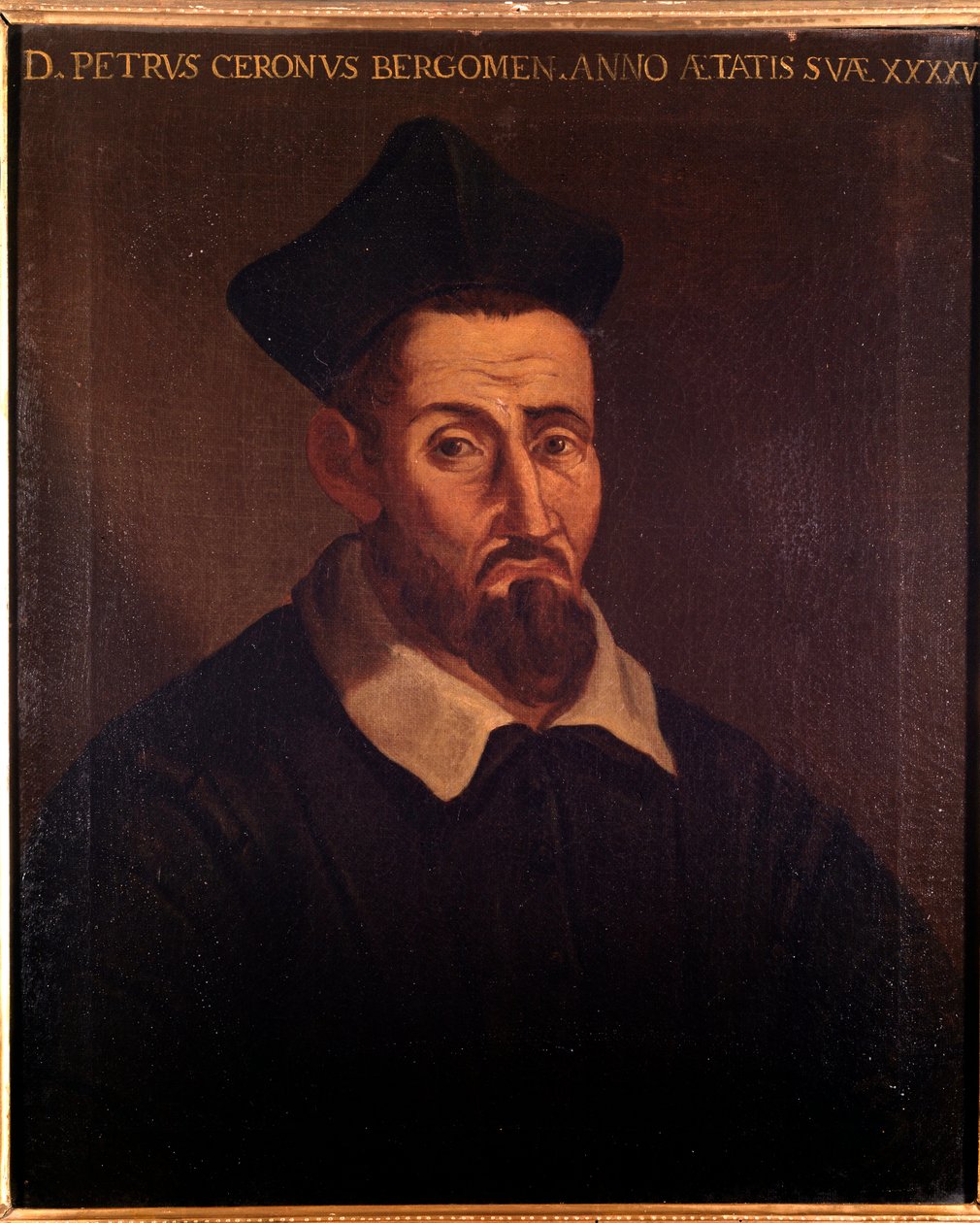 Domenico Pietro Ceron, İtalyan müzik teorisyeni, şarkıcı ve rahip portresi (resim by Unknown artist