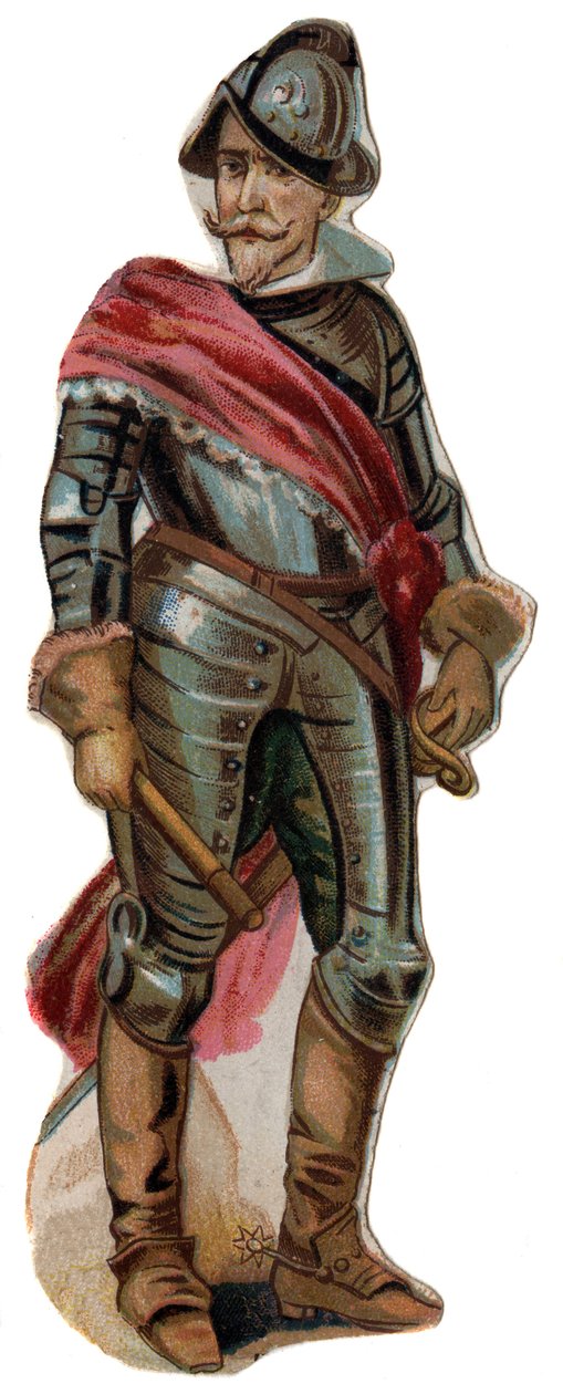 Don Ferdinand (Fernando) Alvarez de Toledo, Alba Dükü (Alba) (1507-1582) portresi. Kromolitografi, 19. yüzyıl sonu. by Unknown artist