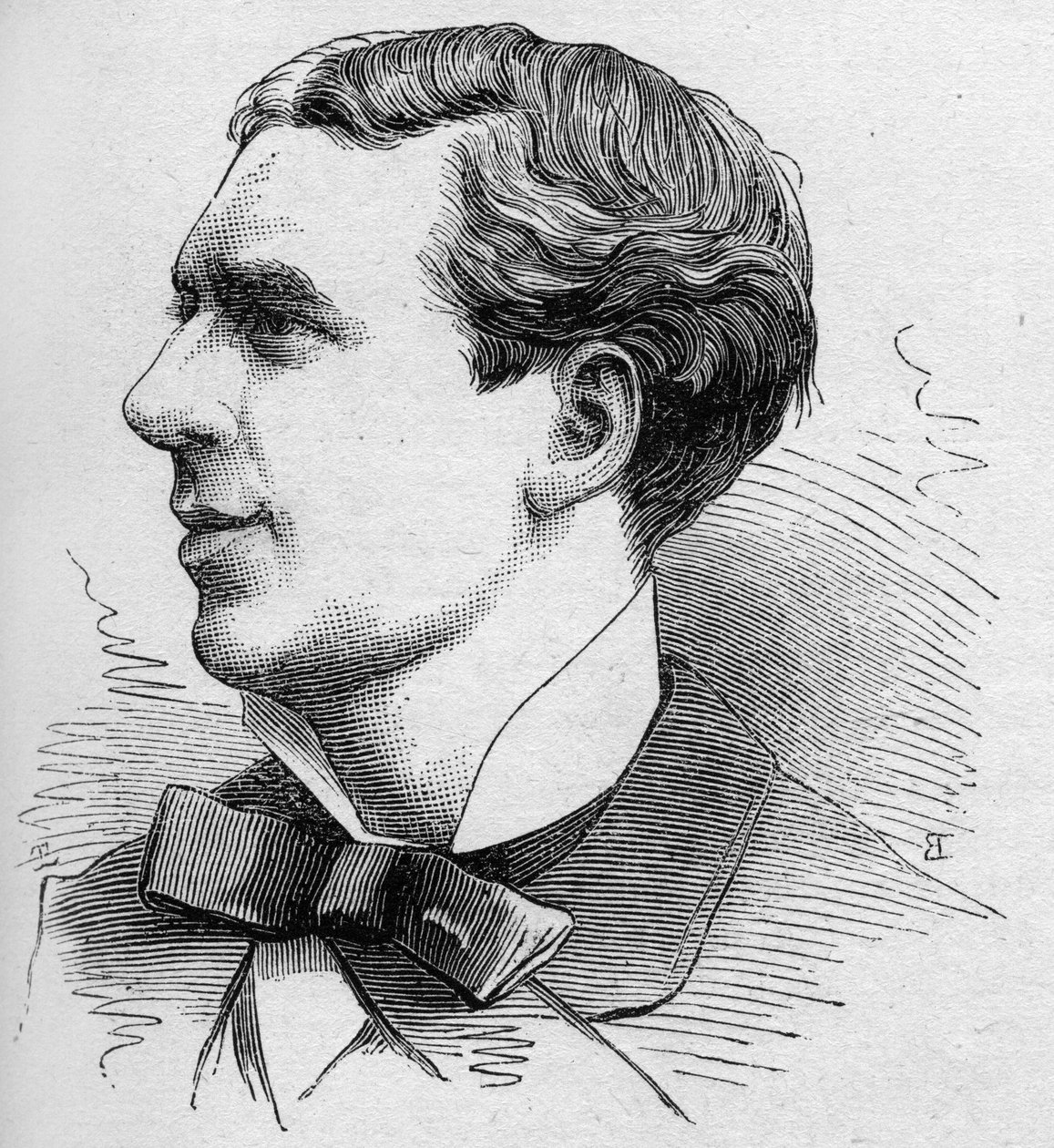 Ernest Coquelin dit Poppy le Cadet (1848-1909), Fransız komedyen, Comedie Francaise üyesi portresi. 16 Ağustos 1879 tarihli “” Le Monde Illustré” n¡1168