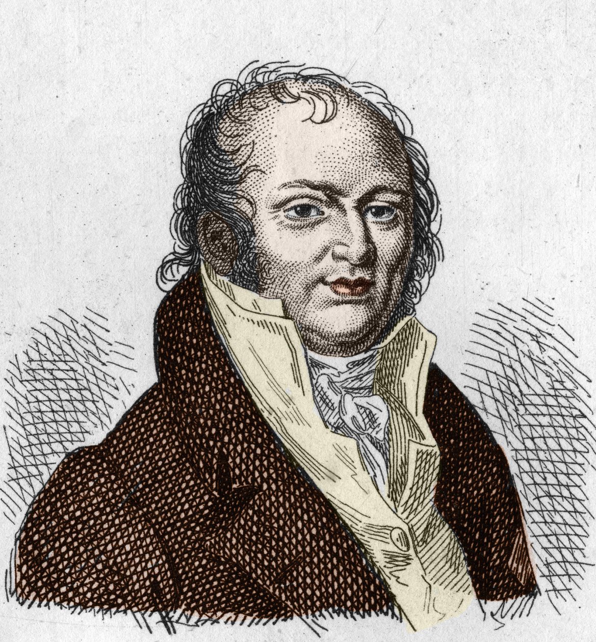 Etienne Geoffroy Saint Hilaire Saint Hilaire (Saint-Hilaire) (1772-1844), Fransız doğa bilimci portresi. 1835