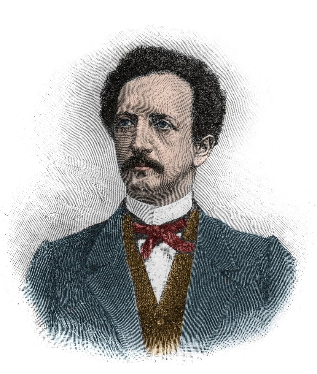 Ferdinand Johann Gottlieb Lassalle (1825-1864) bir Alman hukukçu, filozof ve sosyalist politik eylemci portresi - gravür by Unknown artist
