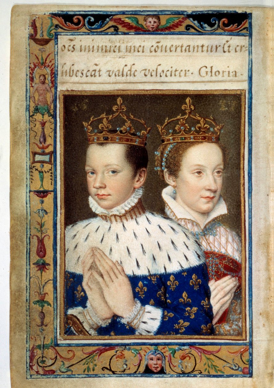 Francois II (1544-1560) ve Marie Stuart (1542-1587) Fransa Kralı ve Kraliçesi