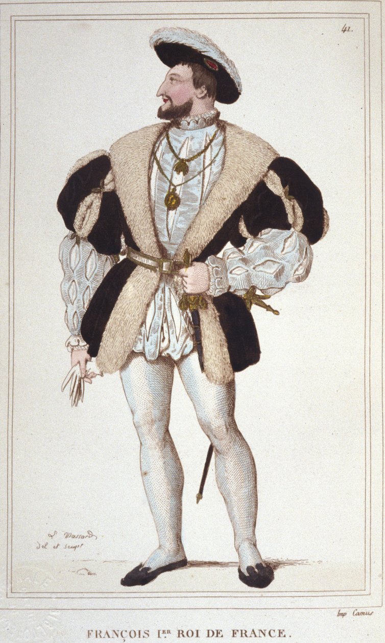 François I Portresi (1494 - 1547) 1830 Gravür by Unknown artist