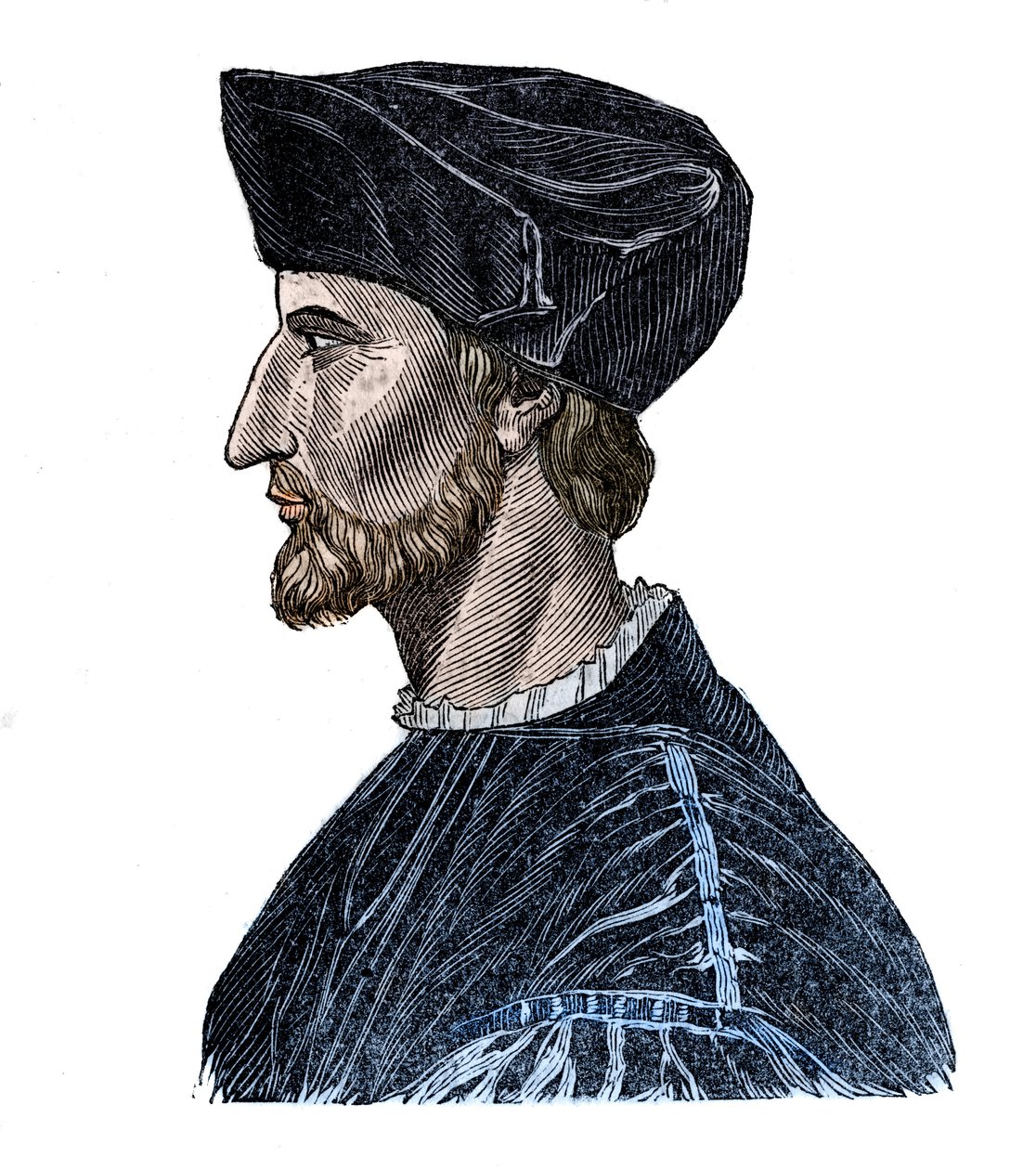 François Rabelais (1494-1553), Fransız yazar ve doktor portresi. by Unknown artist