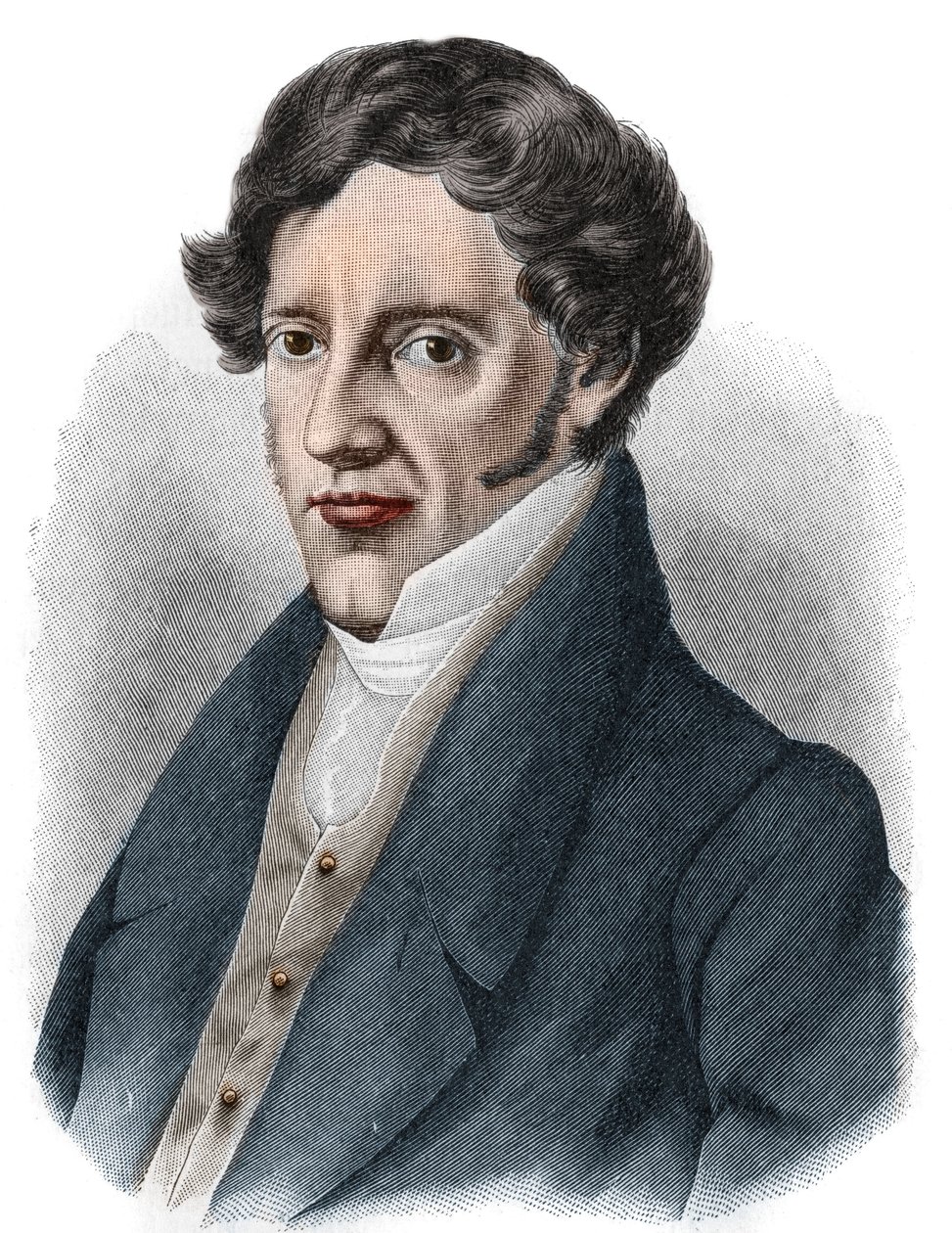 Avusturyalı oyun yazarı Franz Grillparzer (1791-1872) portresi. by Unknown artist