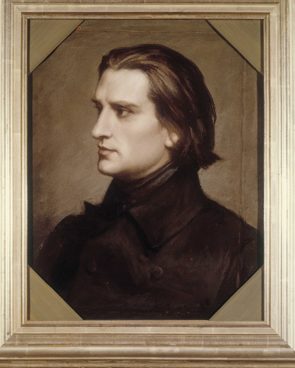 Franz Liszt (1811-1886), Macar besteci ve piyanist portresi. by Unknown artist