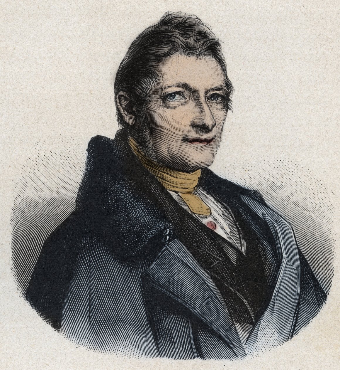 Franz Xaver Gabelsberger (1789-1849) İngiliz mucit portresi by Unknown artist