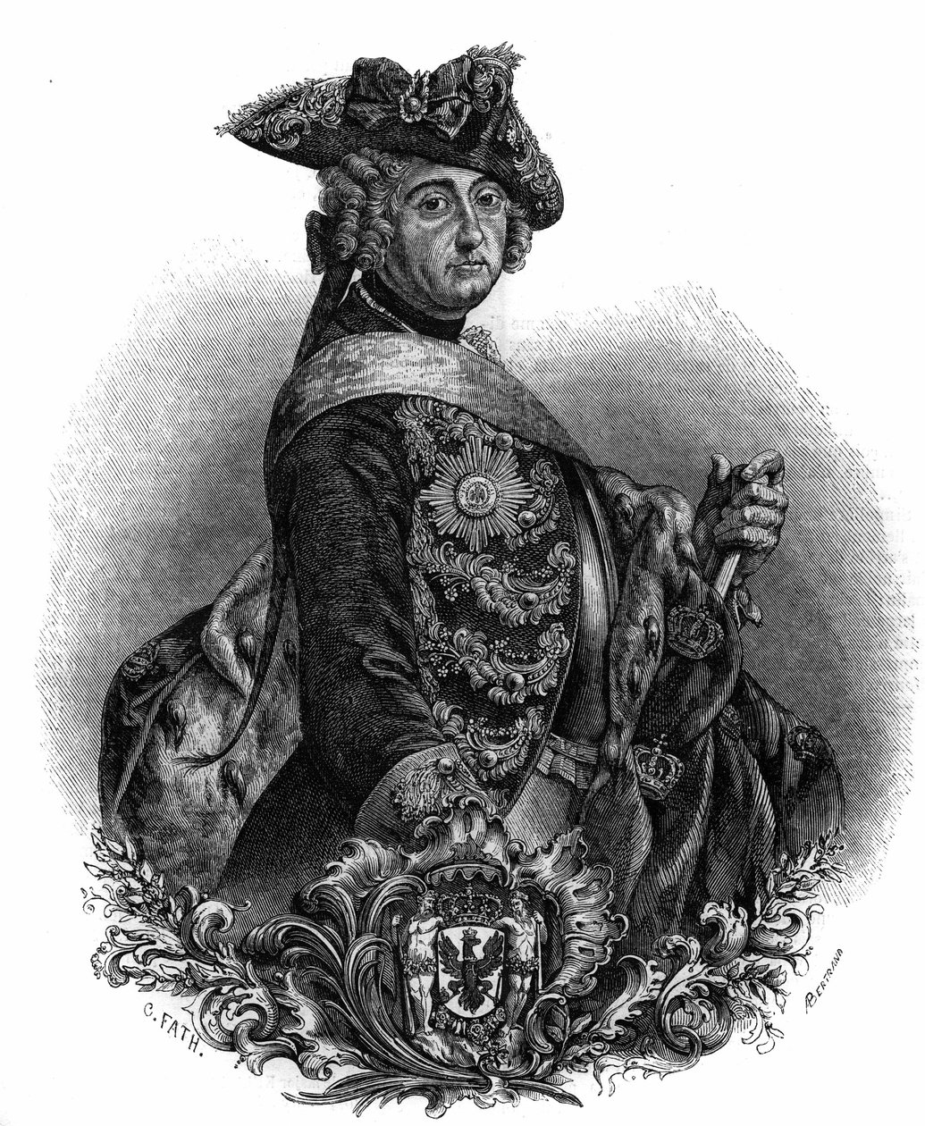 Büyük Frederic olarak bilinen Prusya Kralı II. Frederic