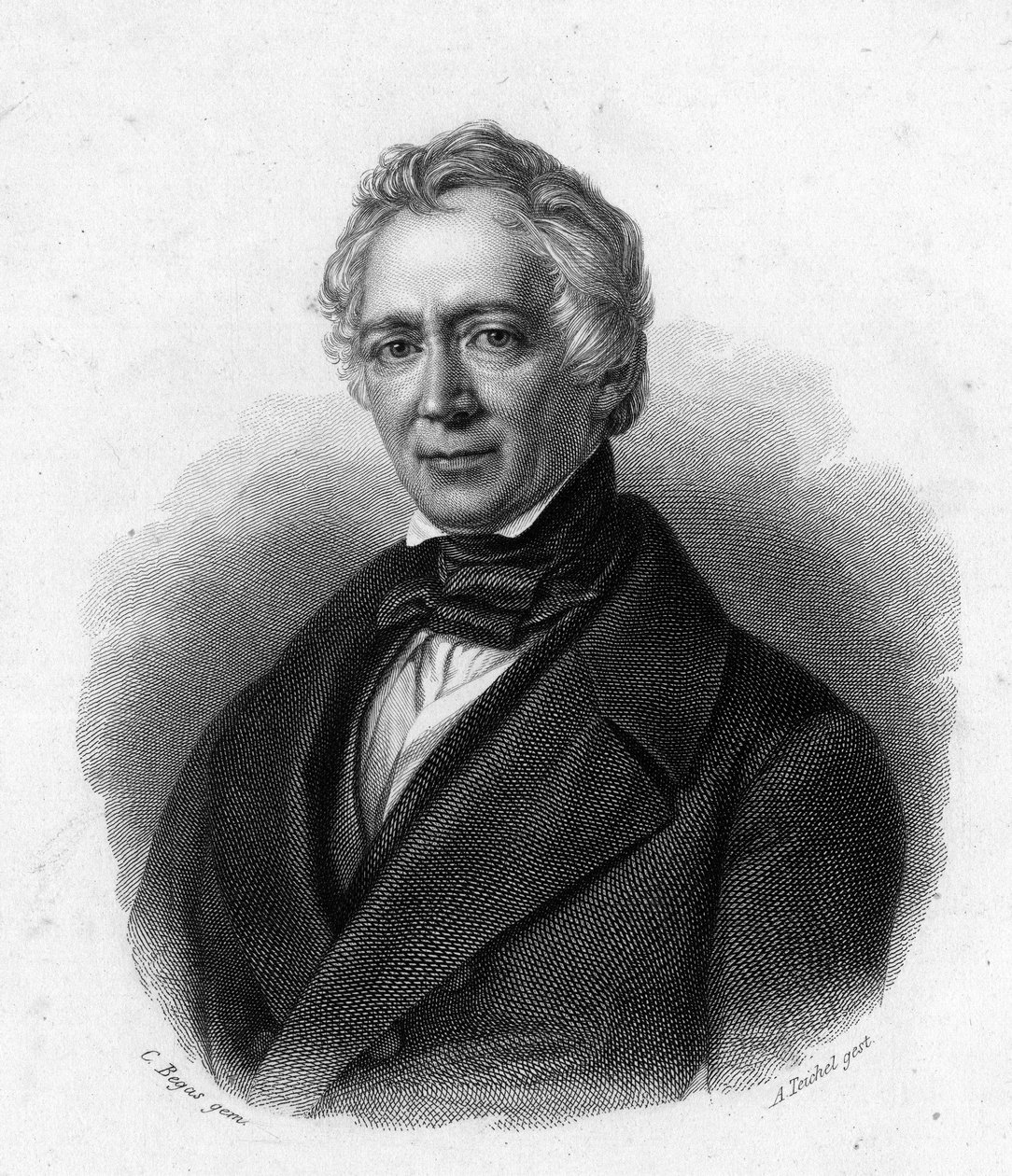 Friedrich Ludwig von Raumer, Alman tarihçi (1781-1873) portresi. by Unknown artist