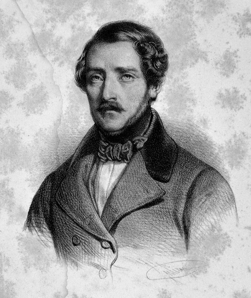 Gaetano Donizetti (1797-1848) İtalyan besteci 19. yüzyıl portresi. Milano, konservatuar kütüphanesi by Unknown artist