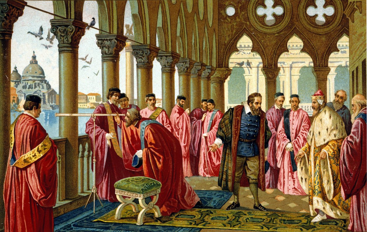 Galileo Galilei dit Galileo (1564 - 1642) portresi, Venedik