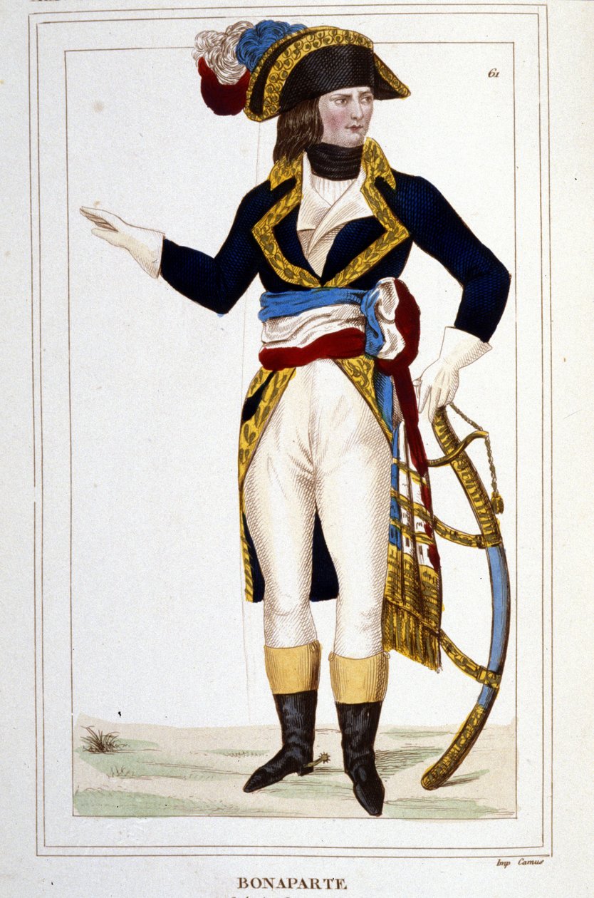 Üniformalı General Napolyon Bonapart (1769 - 1821) portresi. by Unknown artist