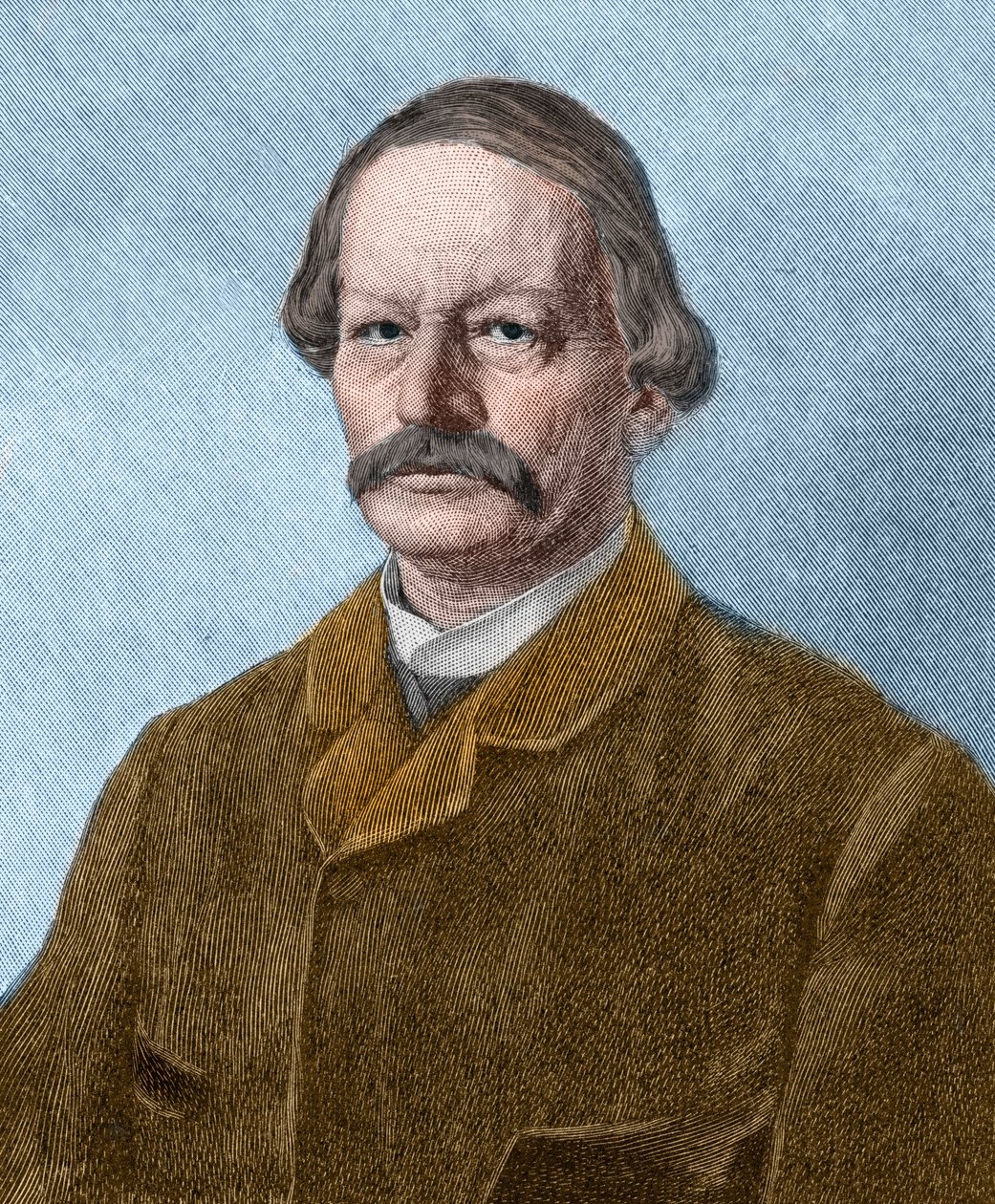 Gustav Freytag (1816-1895), Alman yazar. by Unknown artist