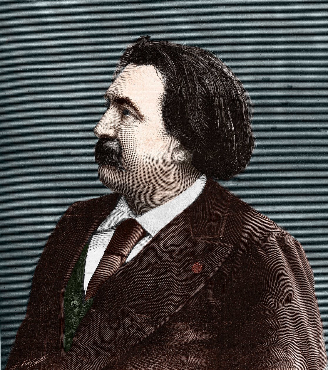 Gustave Dore (1832-1883), Fransız ressam ve karikatürist portresi. by Unknown artist