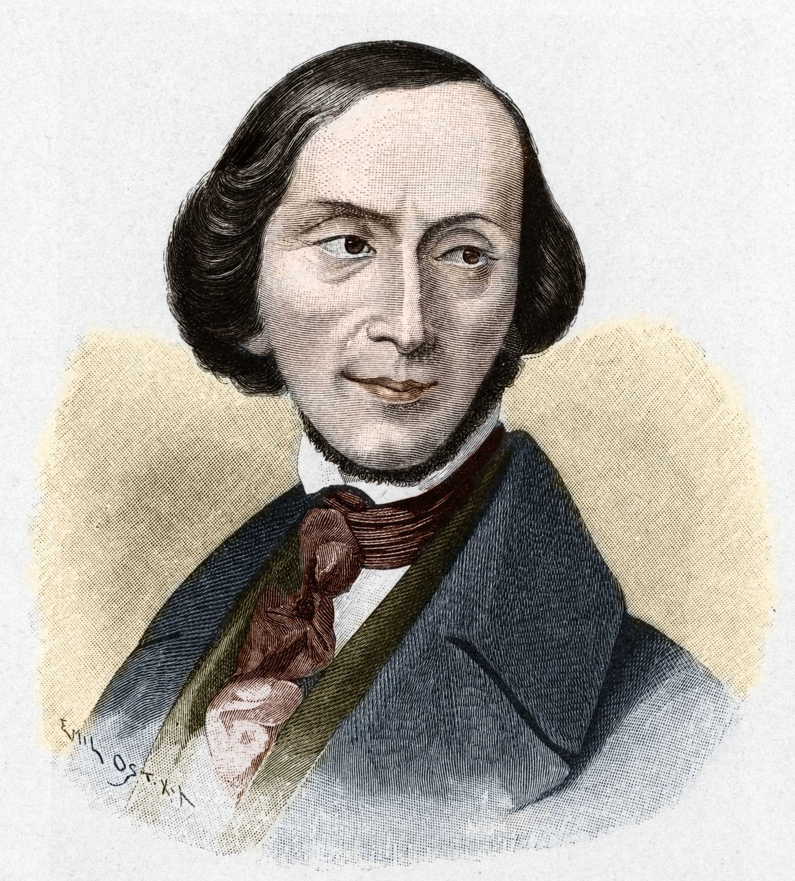 Hans Christian Andersen (1805-1875), Danimarkalı yazar. by Unknown artist
