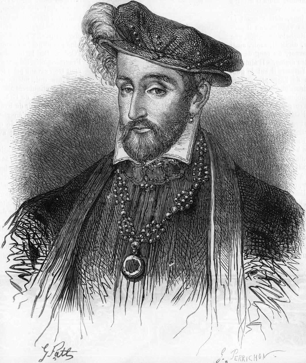 19. yüzyılın gravürü, Fransa Kralı II. Henry