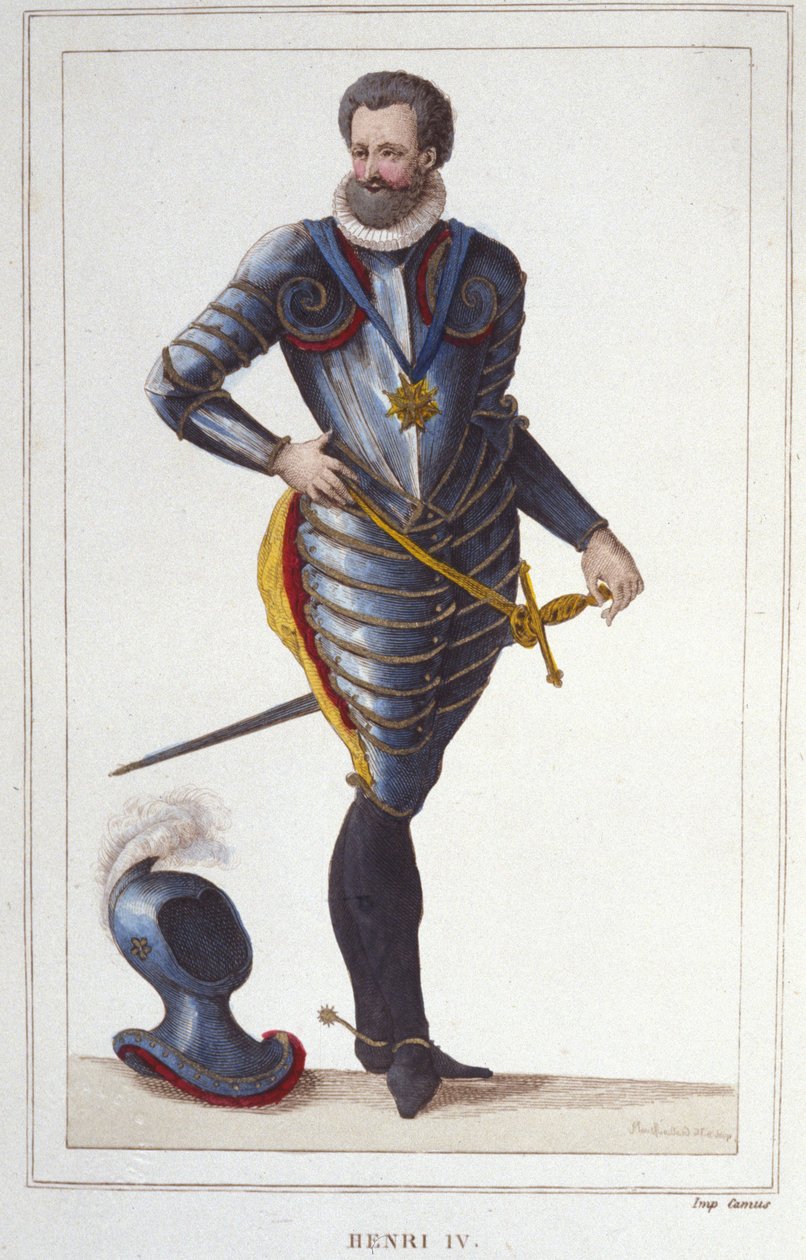 Henry IV (1553-1610), Fransa Kralı 1830 Gravür Portresi by Unknown artist
