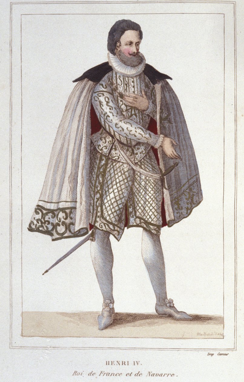 Henry IV (1553-1610), Fransa Kralı 1830 Gravür Portresi by Unknown artist