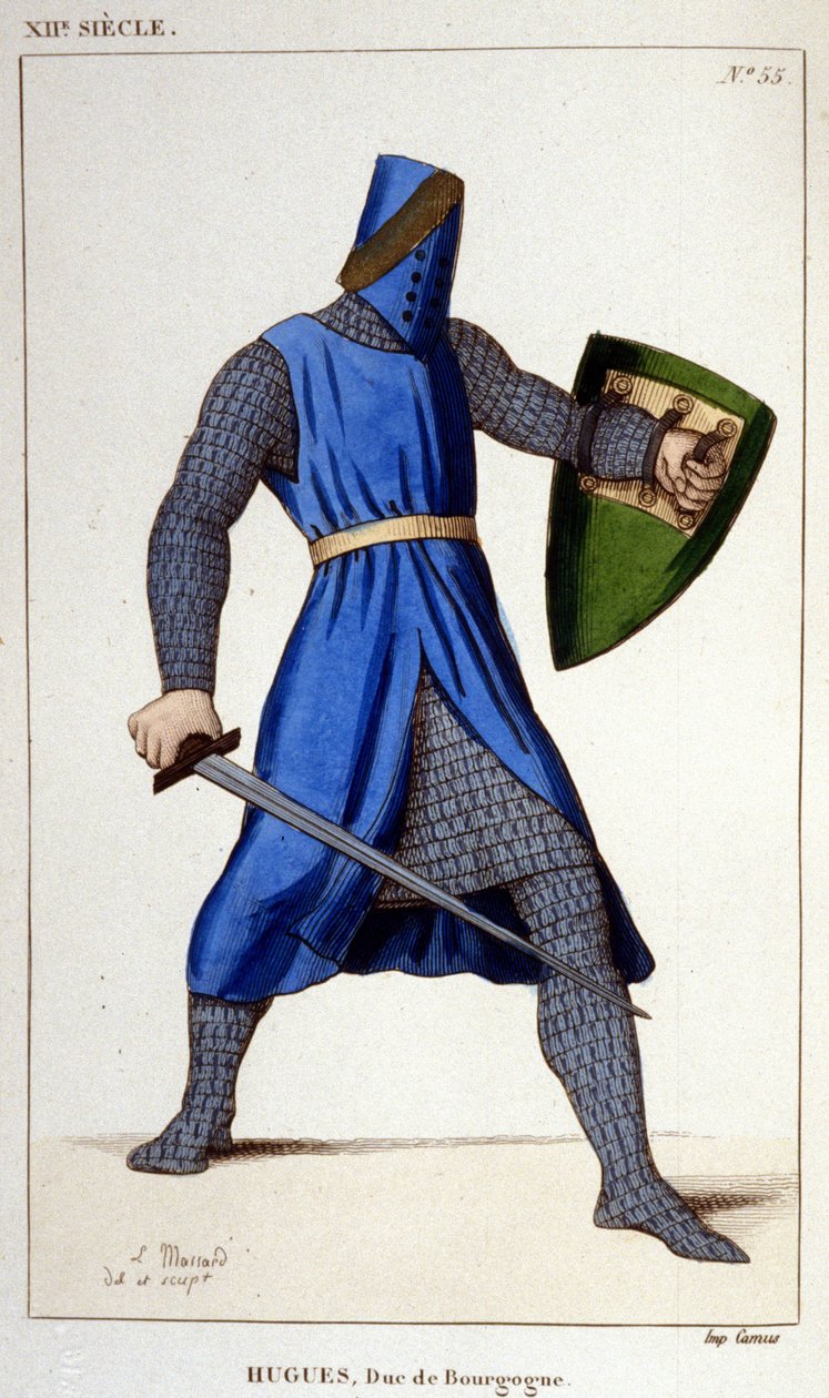 Hugh III, Burgonya Dükü (11148-1192) portresi. by Unknown artist
