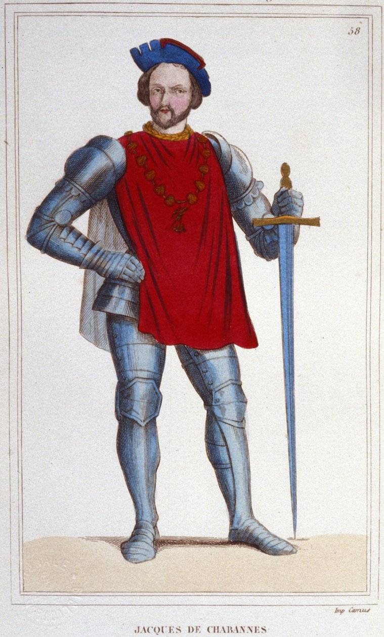 LA PALICE Lordu Jacques de Chabannes'ın portresi. Fransa Mareşali 1470-1525. by Unknown artist