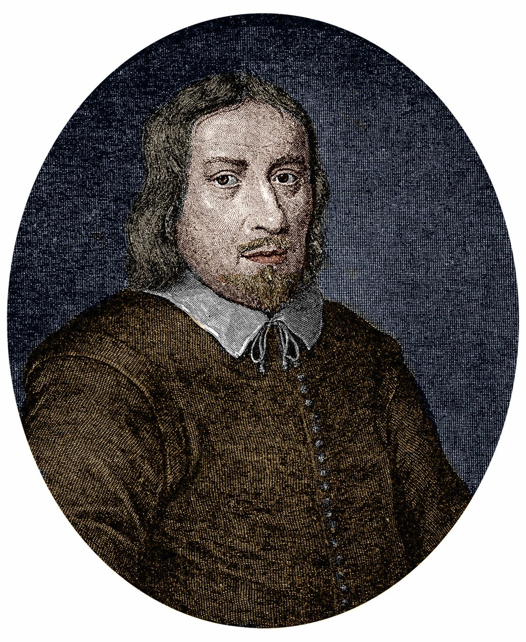 Jakob Bohme (veya Boehme) (1575-1624) Alman filozof ve mistik portresi. 17. yüzyılın gravürü. by Unknown artist