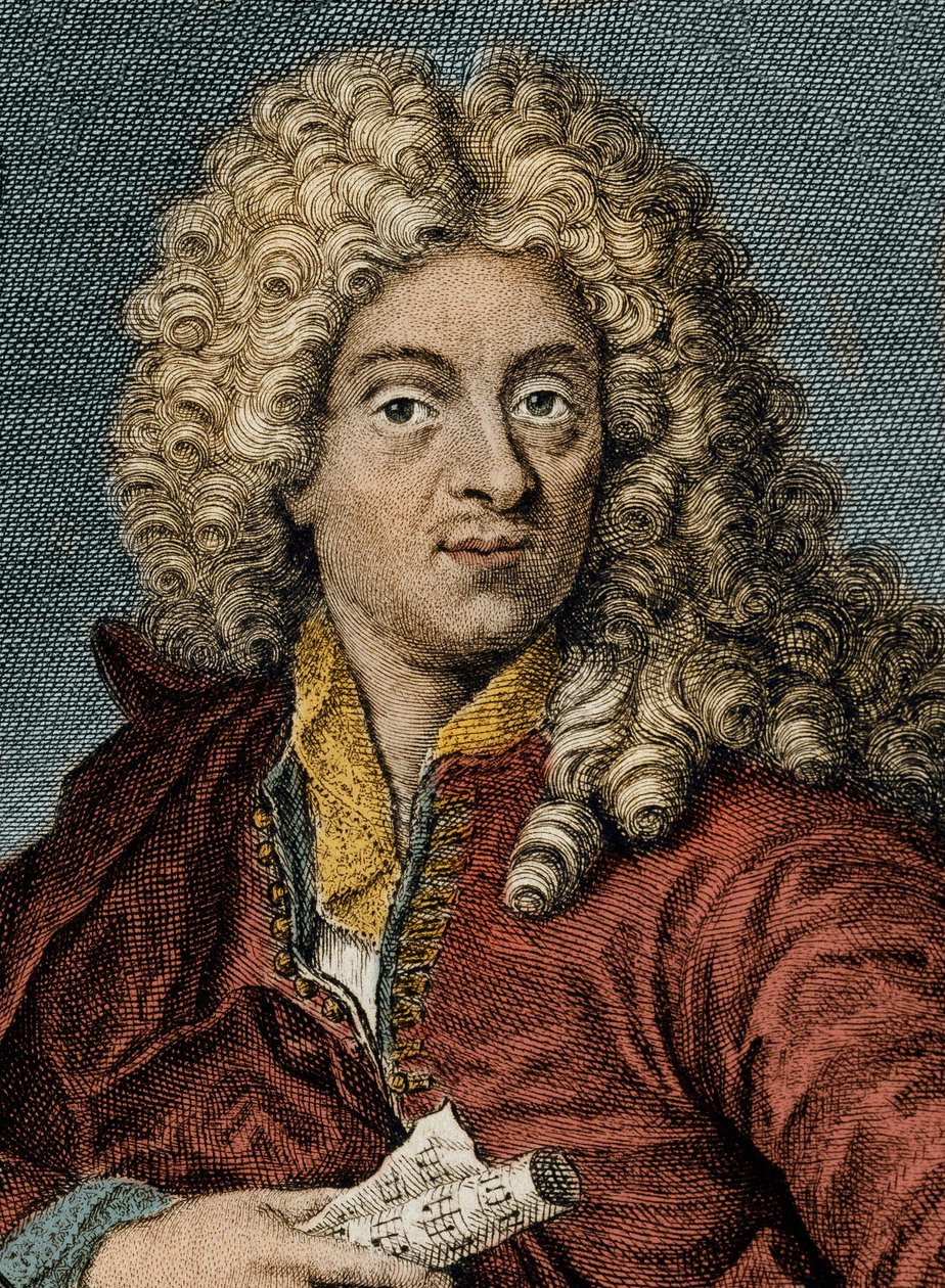 19. yüzyıl gravür Jean-Baptiste Lully portresi - Jean Baptiste Portresi (Lully (Giovanni Battista Lulli) (1632-1687) by Unknown artist