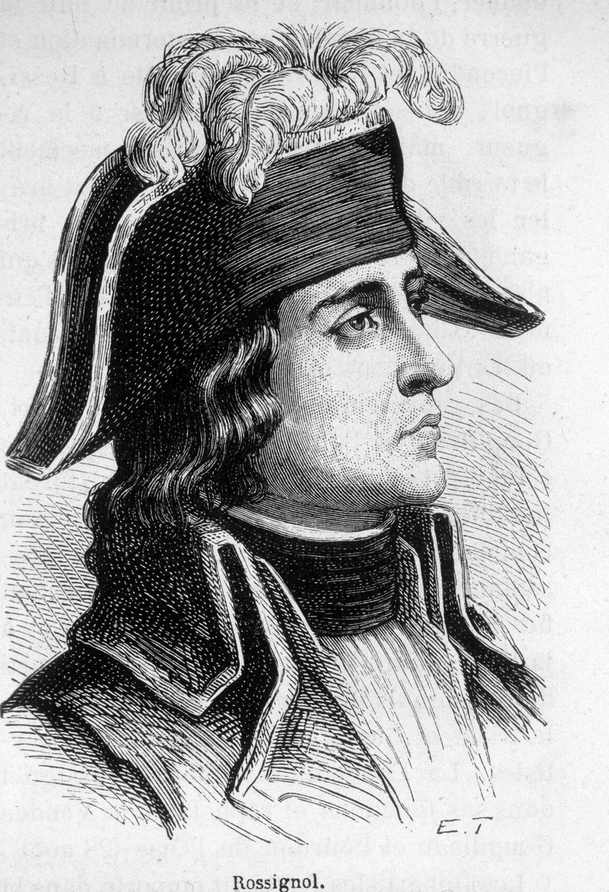 Jean Antoine Rossignol, Fransız general (1759-1868) portresi. by Unknown artist