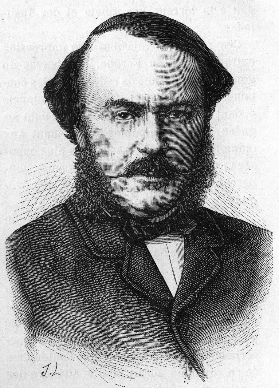 Jean Gilbert Victor Fialin, Persigny Dükü (1808-1872), Fransız politikacı portresi. by Unknown artist