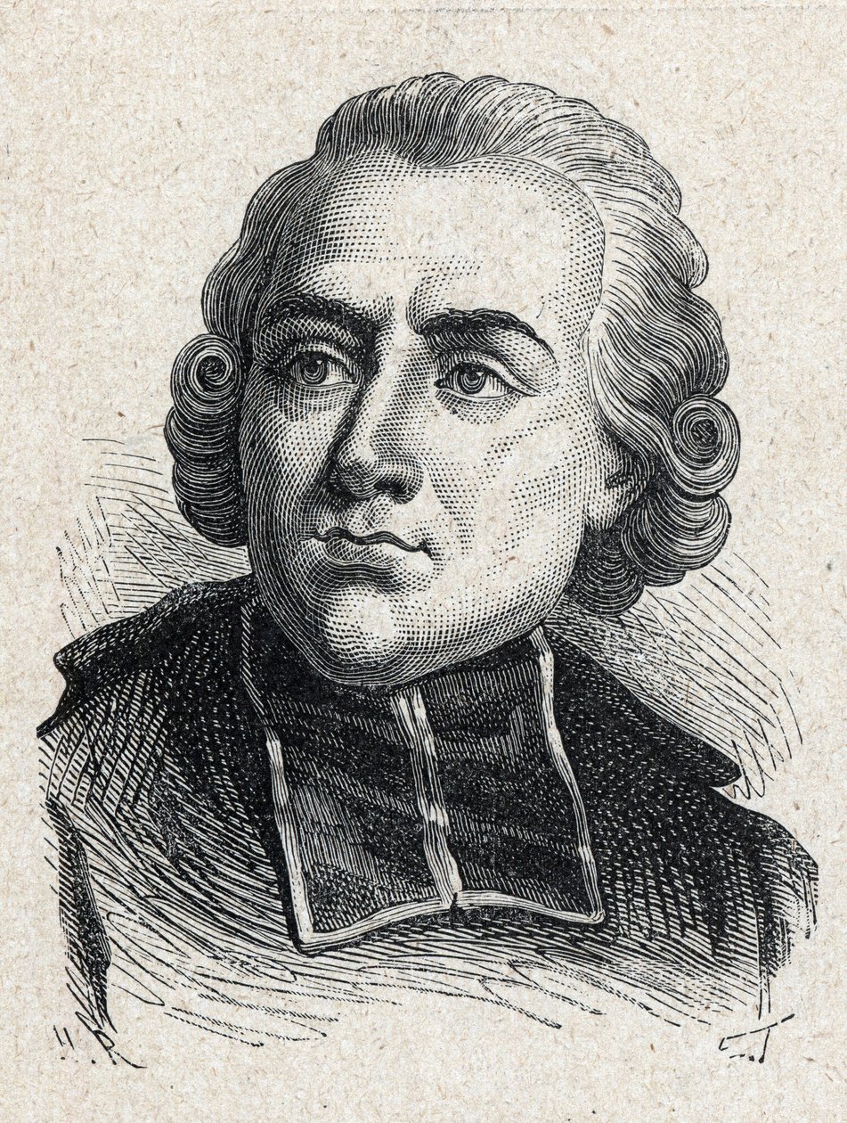 Jean Sibrake (Jean-Sibrakes) (veya Siffrein) Abbe Maury (1746-1817), Fransız Kardinal ve Paris Archeveque, Akademi Française üyesi portresi - 1889 gravürü by Unknown artist