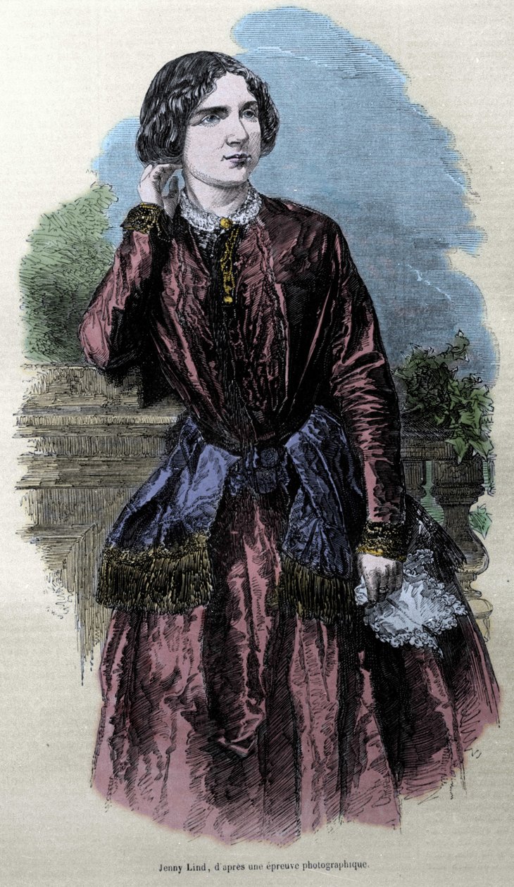 Jenny Lind (1820-1887), İsveçli şarkıcı. by Unknown artist