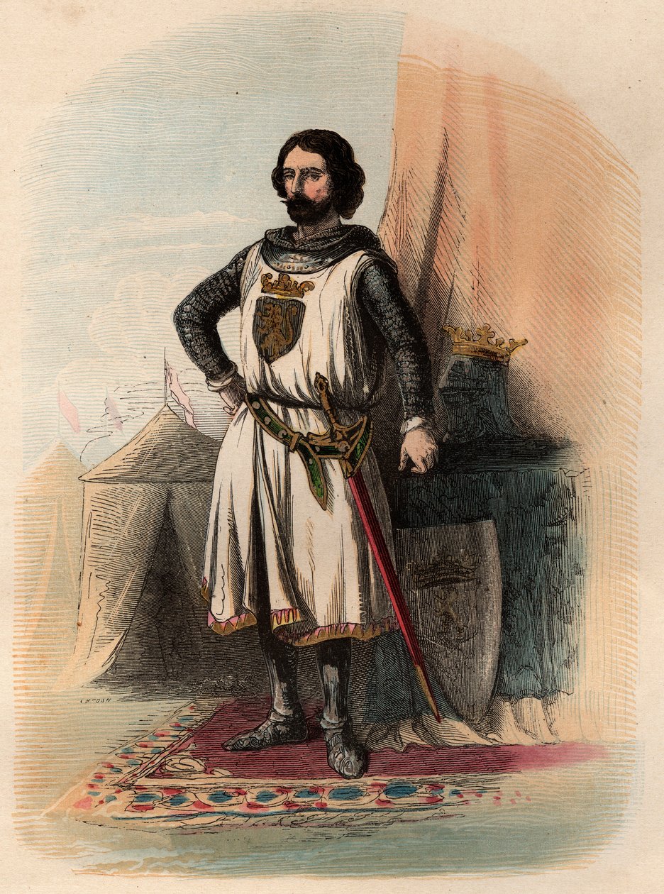Muzaffer (1253-1294) olarak bilinen Brabantlı I. John (Johann) portresi, 1267-1294 yılları arasında Brabant Dükü ve 1288-1294 yılları arasında Limburg Dükü idi. "İlkel zamanlardan I. Leopold saltanatının sonuna kadar Histoire de Belgique" de 1868
